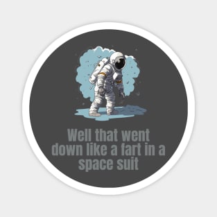 Astronaut Farting Joke Magnet